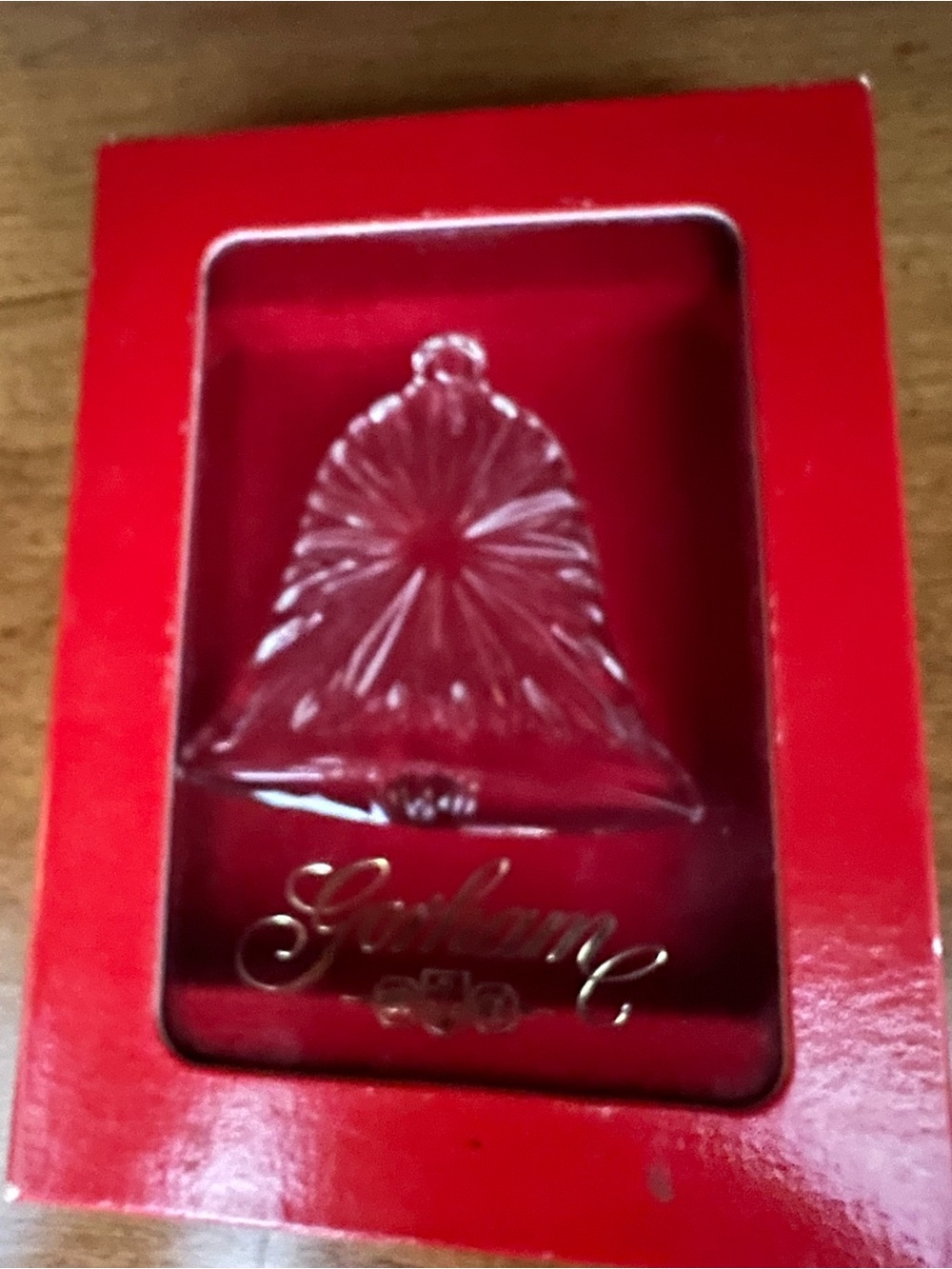 Gotham Clear Lead Crystal Christmas Ornament - Picture 4 of 5